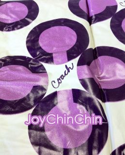 Letter C Lovely Purple Signature Raincoat Poncho Japan RARE