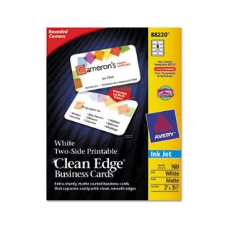 Avery 88220 Clean Edge Inkjet Business Cards Business Cards AVE88220