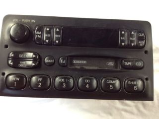 Ford F150 Expedition Radio Cassette Player F65F 19B165 BD CD Controls