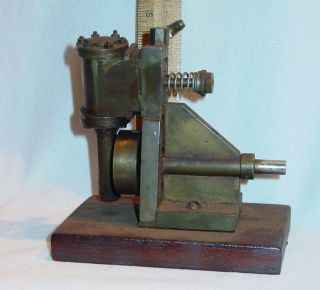 Old Small Simple Brass Oscillating Steam Engine Model
