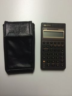 HP 17B Business Financial Calculator with RARE Vintage Leather Case and Manual 088698002742