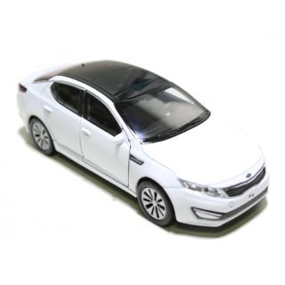 Kia Motors Optima K5 Diecast Model Car Miniature Minicar Pull Back Wheel White