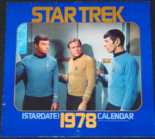 Classic Star Trek TV Series Stardate 1978 Wall Calendar Fine