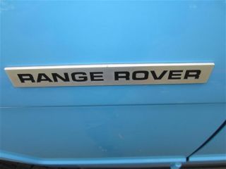 1987 Range Rover Classic Retro Iconic Tuscan Blue Paint