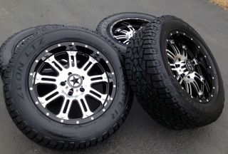 20" Black Wheels Tires Dodge Truck RAM 1500 20x9 Mirror Black 20 inch Rims