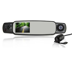 Car Rear View Mirror Camera 720P DVR Vehicle Camcorder Video Recorder 3 Lens