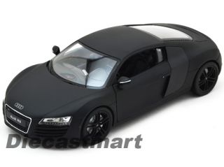 Welly 1 24 Audi R8 New Diecast Model Car Matt Black