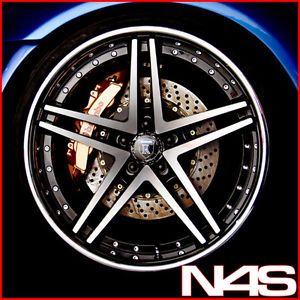 20" Nissan GTR Rohana RC5 Machined Deep Concave Staggered Wheels Rims