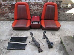 1967 72 Chevrolet C10 Truck Bucket Seats and Console Scroll Pattern