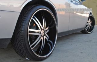 24" inch B14BM Wheels and Tires Rims for 300C Charger Magnum Challenger