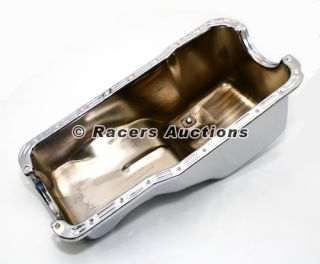 SBF Ford 289 302 Chrome Front Sump Oil Pan Stock Style Passenger Car Small Block