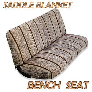 Saddle Blanket Bench Car Truck Seat Cover Tan Color 