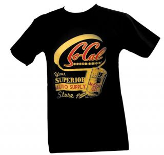 2XL So Cal Motor Oil T Shirt Black Hot Rat Rod Street Flathead Custom Gasser