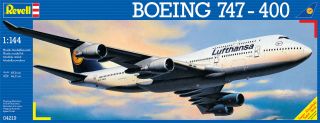 Revell 1 144 Boeing 747 400 Lufthansa Jumbo Jet Plane Model Kit Set 04219