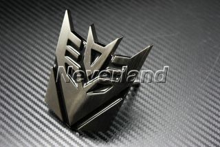 3D Transformers Decepticons Car Front Grille Emblem Metal Badges Logo
