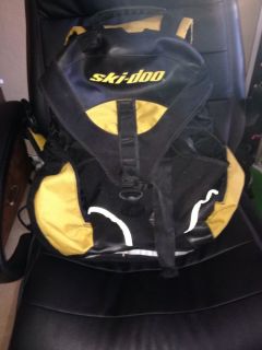Used Bombardier Black and Yellow Ski Doo Summit Back Pack Bag