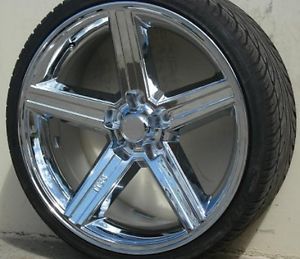 20" Wheels Rims and Tire Package IROC Chrome 5x115 Impala SS Monti Carlo Others