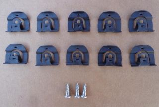 10 Front Rear Window Glass Molding Clips 64 70 GM Chevelle Chevy Corvair 83 85L