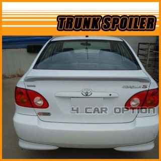 03 08 Toyota Corolla OE Factory Style ABS Trunk Spoiler Wing Lip Primer