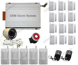 GSM SD Wireless Home Alarm System with Remote Camera GSM 900 1800 1900 MHz 2X