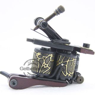 Pro Dragon Style Tattoo Machine Gun Shader 10 Wrap Coils Supplies