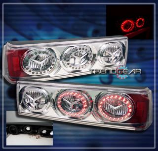 87 93 Ford Mustang LED Ring altezza Tail Brake Lights Lamp Chrome 88 89 90 91 92