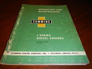 Cummins Diesel J J 4 JF 6 JS Series Diesel Engine Operation Maintenance Manual