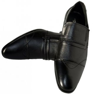 Leather Luxury Party Loafers Slip on Fancy Black Men Dress Shoes