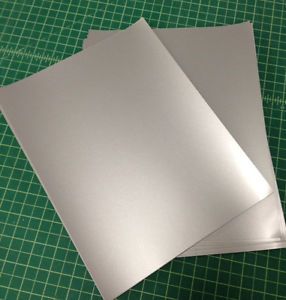 15 Metallic One Side Silver 8 1 2 x11 Card Stock Cover 97 lb Paper New Laser