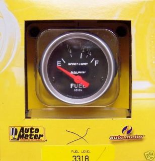 Autometer Sport Comp Elec Ford Mustang Fuel Level Gauge