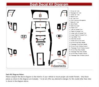 Dash Kit Decal Auto Interior Trim Acura TL 2004 2006