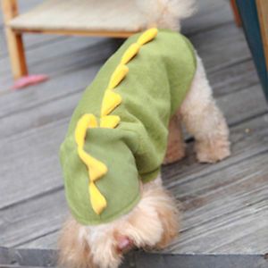 Pet Dogs Cat Cute Puppy Dinosaur Hoodie Costumes Clothes Pretty Apparel T Shirt