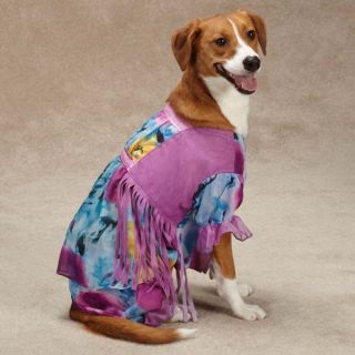 Dog Hippie Hounds Peace Halloween Costume 60s 70s Pet Tie Dye Fringe XS XL