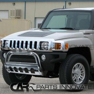 2006 2010 Hummer H3 H3T 3" Stainless Steel Bull Bar Grill Push Guard