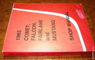 1965 65 Mustang Falcon Fairlane 500 Ranchero Shop Manual Brochure Parts Catalog