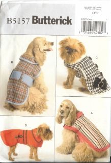 Butterick Sewing Pattern Dog Pet Accessories Clothes Beds Toys Costumes