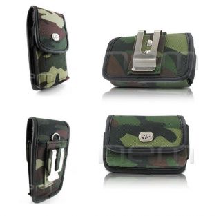 Camo Horizontal Vertical Rugged Case Cover Pouch Holster Clip for Tmobile Phones