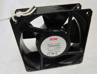 Etri 120 Volt Brushless Case Fan Model 125 XH