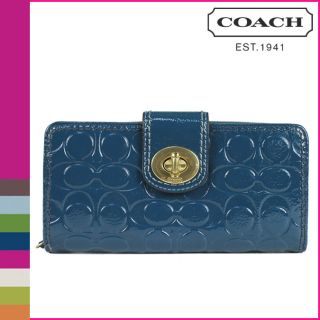 Coach Embossed Patent Leather Wallet