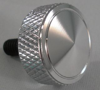 Chrome Billet "Show" Knurled Custom Bolt for Harley Mounting Seat to Fender
