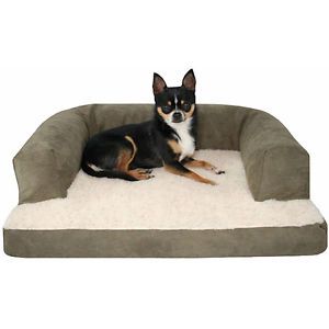 Extra Large Baxter Dog Couch Pet Bed Cushion Washable Sleeping Sage Sherpa New