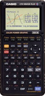 Casio CFX 9850GB Plus Calculator Handheld Color Graphing Calculator w Cover 079767158200