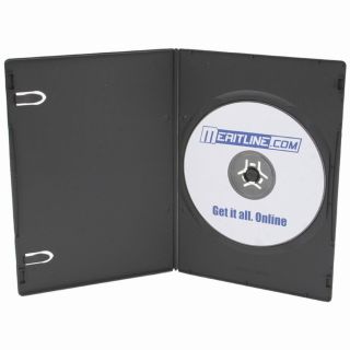 50 Pack Standard Double 10mm Black CD DVD Jewel Cases