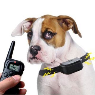 For Two Dogs LCD 100LV Level Shock Vibra Remote Pet Dog Training Collar