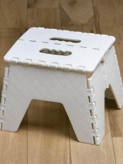 New Folding Step Stool Ideal for Kitchen Garage Home Small Foldaway Collapsible
