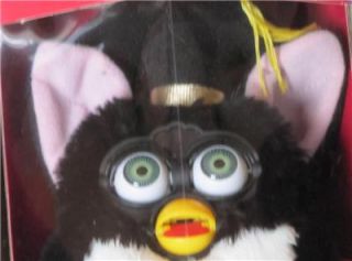 1999 Furby Special Limited Edition Tiger Electronics Graduation Black White