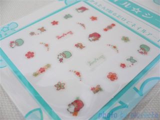 Sanrio Little Twin Stars Nail Art Stickers Flower