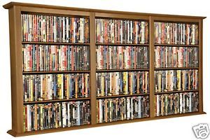 Oak 1026 CD DVD Wall Mount Media Storage Rack Shelf