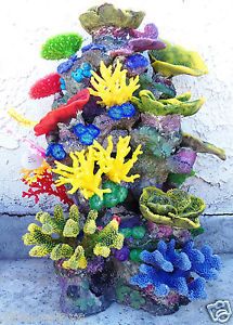 ANESW125B Deep Sea Anemone Silicone Artificial Coral Reef Aquarium Decoration