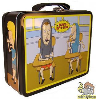 Beavis and Butthead Metal Tin Lunch Box Classroom Carrier Pack Cool New Tote